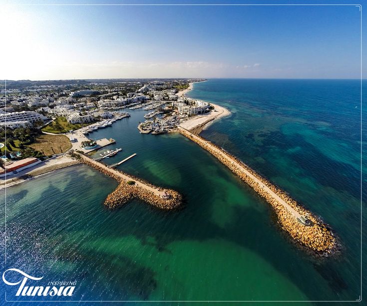 Sousse aerial coastline