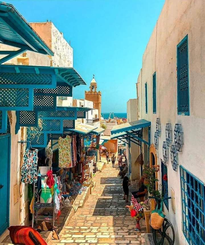 Colorful medina streets