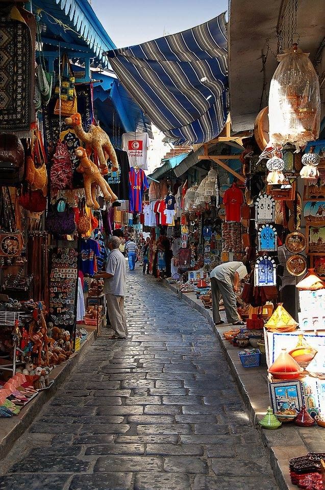 Traditional souk market